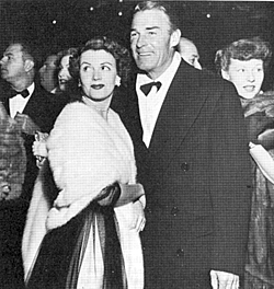 Mr. and Mrs. Randolph Scott attend the premiere of Ronald Reagan’s 
“The Hasty Heart” (‘49) 