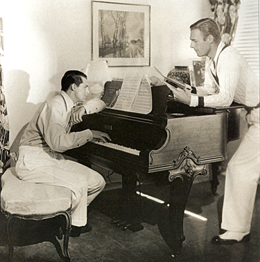 After meeting at Paramount, Cary Grant and Randolph Scott shared residences off and on for a decade from 1932 to 1942. Grant’s frugality was well known among his friends. “Cary opened the bills, Randy wrote the checks, and if Cary could talk someone out of a stamp, he mailed them,” laughed Carole Lombard. Playwright Moss Hart once noted, if he stayed with Grant and Scott for more than a few days they would give him an itemized bill for his laundry, phone calls and incidentals. 