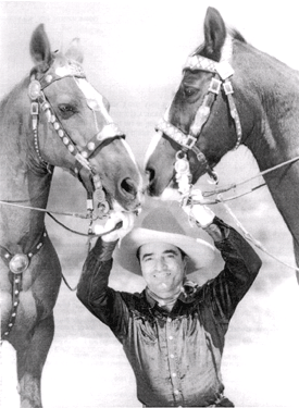 Tom Mix with two Tonys. 