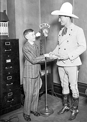 Tom Mix and ??? on WMAQ Radio in Chicago in the '30s. 