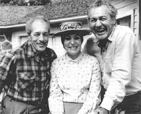 Pamela "Brooke" Tucker sandwiched between her dad, Forrest Tucker (R) and her grandfather, Western heavy and character player I. Stanford Jolley (L), circa 1968. Forrest Tucker was married to Jolley's daughter, Sandra. Stan was referred to as "Pop Pop" by Pamela. (Thanx to Chuck Anderson and Pamela Tucker.) 