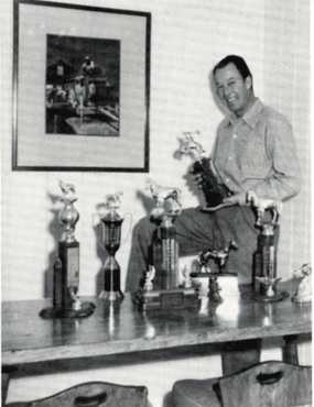 Bill Elliott and his many awards. 