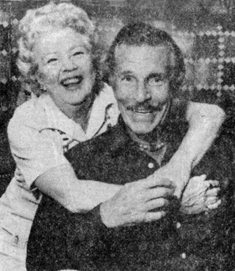 Flash Gordon and Dale Arden...Buster Crabbe and Jean Rogers reunite at a Dallas, Texas Comic-Film convention. 