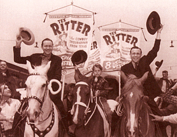 Tex Ritter parade for a personal appearance in the late '30s. 