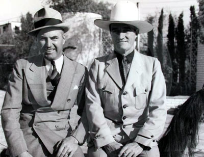 Boxing legend Jack Dempsey with cowboy legend Tom Mix. Circa mid ‘30s. Dempsey was World Heavy Weight Champion from 1919-1926. (Photo courtesy Bobby Copeland.)