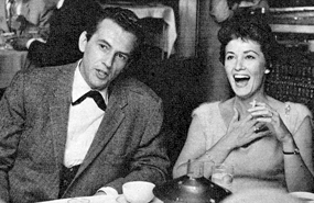 Jack "Maverick" Kelly and wife May Wynn out to dinner in 1959.