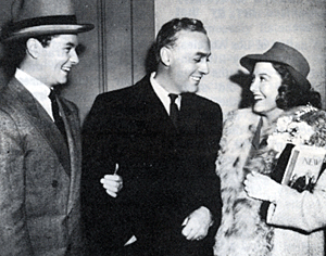 Later well known B-Western actress Nell O'Day costarred in "Back Street" ('41). Seen here with Tim Holt (who played her brother) and star Charles Boyer (who played her father). 