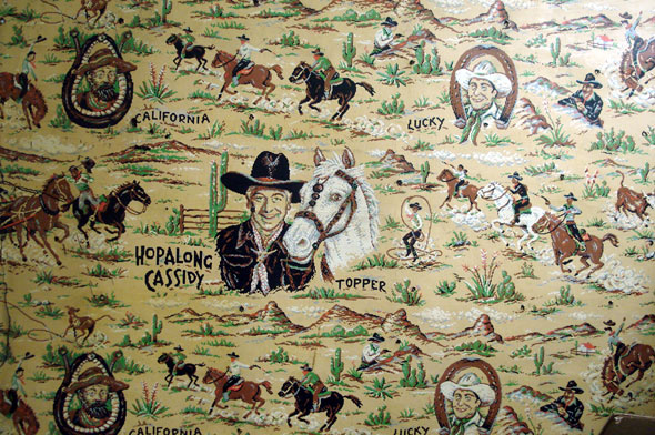 Photo of a large section of the Hoppy Ranch Rug linoleum.
