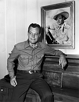 Charles Starrett at home.