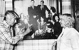 Jim Davis and his wife Blanche in their home. Davis died in 1981.