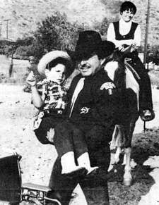 Johnny Carpenter on his Heaven On Earth ranch for handicapped
children in 1976.