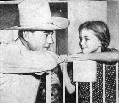The last photo taken of Buck Jones only hours before he was fatally burned in the tragic Cocoanut Grove fire in Boston November 28, 1942. This photo was taken when Jones visited the Children’s Hospital in Boston.