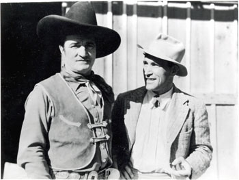 Tom Mix with noted German director/actor Luis Trenker (1892-1990).