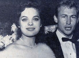 Out on the town in 1957...“The Rebel”, Nick Adams, and his date Lili Gentle.
