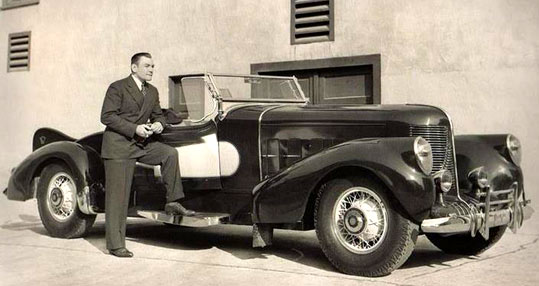 Cars of the Stars: Buck Jones with his 1933 Packard Special. (Thanx to Jerry Baumann.)