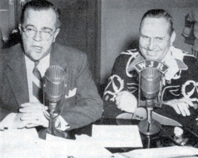 Gene Autry appears on Bud Guest's WJR-Detroit “Sunny Side of the Street” radio show in mid 1955.