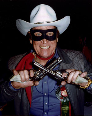 Clayton Moore at the 55th annual Hollywood Christmas Parade in 1986.