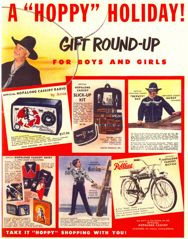 Hoppy merchandising from Christmas 1950.