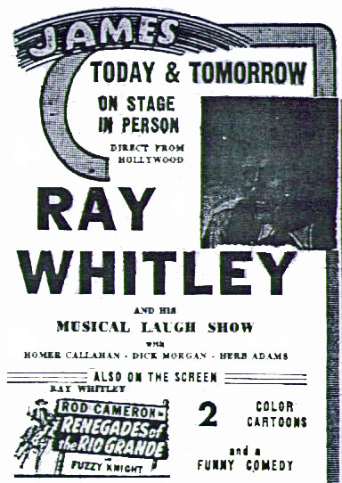 Ray Whitley- 1945, Newport News, Virginia. (Thanx to Bill Sasser.)