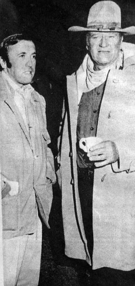 Sir David Frost with John Wayne in 1973. (Thanx to Terry Cutts.)