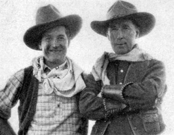 Maurice Chevalier goes western with William S. Hart in 1932.