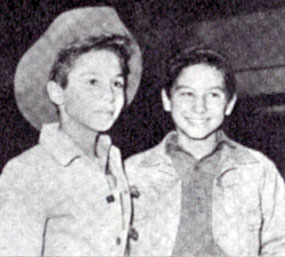 Brothers in the saddle...Johnny Crawford of “The Rifleman”  and Bobby Crawford of “Laramie”.