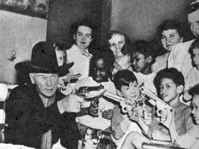 Hopalong Cassidy (William Boyd) visits a children’s hospital in the summer of 1950.