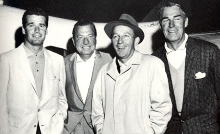 mes Garner, Phil Harris, Bing Crosby and Randolph Scott staged a benefit golf exhibition for the Decon Foundation of Tucson in February 1960.