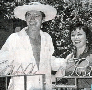 Jock Mayhoney and wife Margart Field enjoy some vacation time at a place called Casa Rio.
