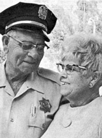 Jack Hoxie’s brother Al Hoxie was a minor star of some 20 silent Westerns and later became a Sergeant and Chief Security Officer at Patton State Hospital in San Bernardino, California. His wife Marie is shown here with Al.