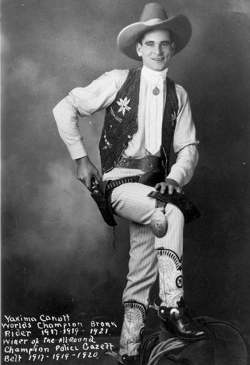 Rodeo champion Yakima Canutt in 1921. (Thanx to Neil Summers.)
