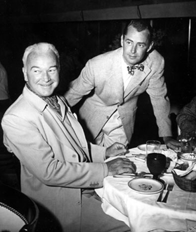Alan Ladd stops to chat with William “Hopalong Cassidy” Boyd. Best guess is the photo was taken in the mid ‘50s.