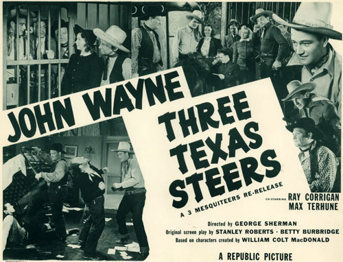 Title Card to "Three Texas Steers".