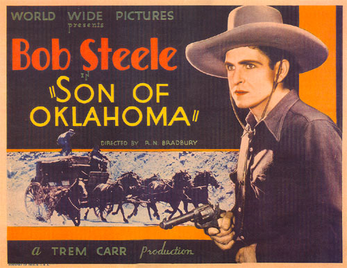 Title card from "Son of Oklahoma" starring Bob Steele.