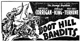 Ad for "Boot Hill Bandits".