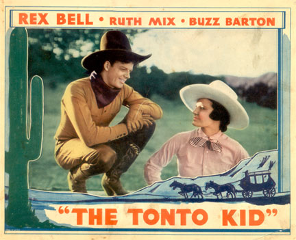 Rex Bell and Ruth Mix in "Tonto Kid".