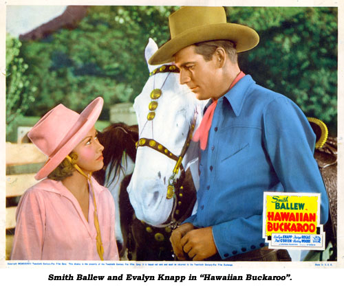 Smith Ballew and Evalyn Knapp in "Hawaiian Buckaroo".