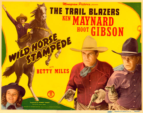 Title Card for "Wild Horse Stampede.
