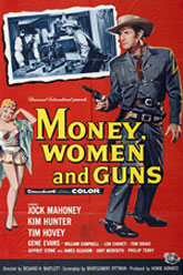 Poster for "Money, Women and Guns" starring Jock Mahoney.